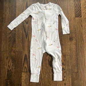 Ballerina zipper pajamas 2T